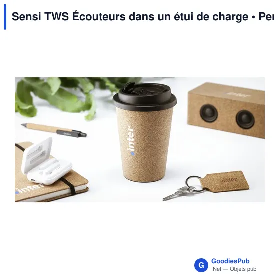 Écouteurs sans fil personnalisables Sensi TWS avec logo - Image 10