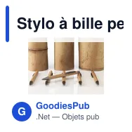 Stylo à bille personnalisable Sento Bamboo avec logo - Miniature 3