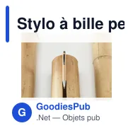 Stylo à bille personnalisable Sento Bamboo avec logo - Miniature 4