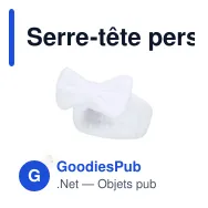Serre-tête personnalisable Brener avec logo - Accessoire mode - Miniature 2