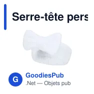 Serre-tête personnalisable Brener avec logo - Accessoire mode - Miniature 8