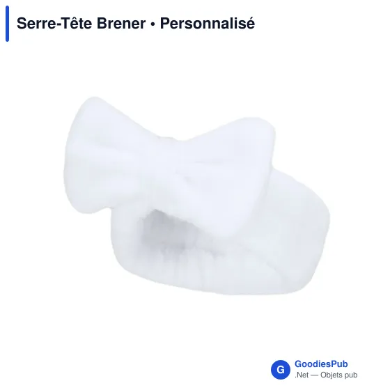 Serre-tête personnalisable Brener avec logo - Accessoire mode - Image 8
