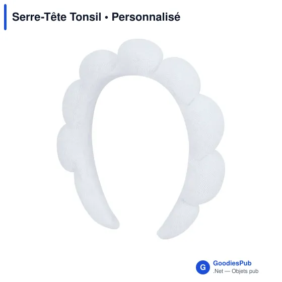 Serre-tête personnalisable Tonsil avec logo pour un confort optimal - Image 3