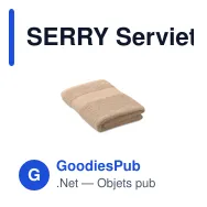 SERRY Serviette de bain 50x30cm - Miniature 1