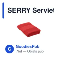 SERRY Serviette de bain 50x30cm - Miniature 10