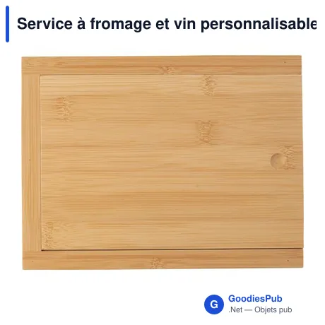 Service à fromage et vin personnalisable avec logo - Patrick