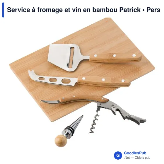 Service à fromage et vin personnalisable avec logo - Patrick - Image 3