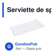 Serviette de sport personnalisable séchage rapide 50 x 100 cm avec logo - Quick Dry - Miniature 2