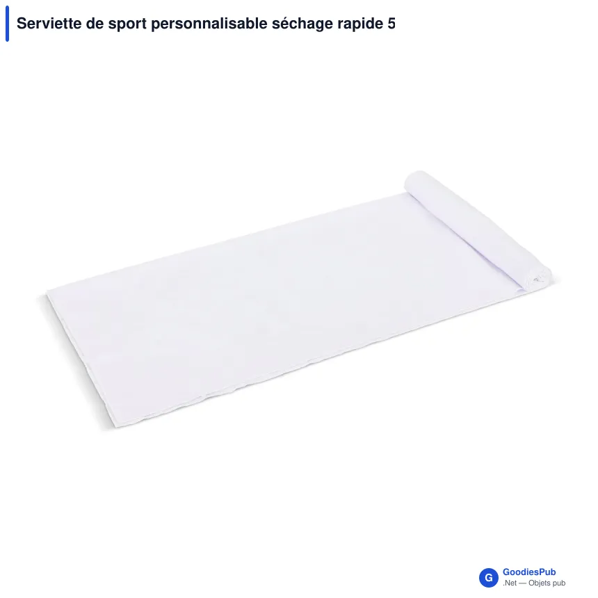 Serviette de sport personnalisable séchage rapide 50 x 100 cm avec logo - Quick Dry - Image 2