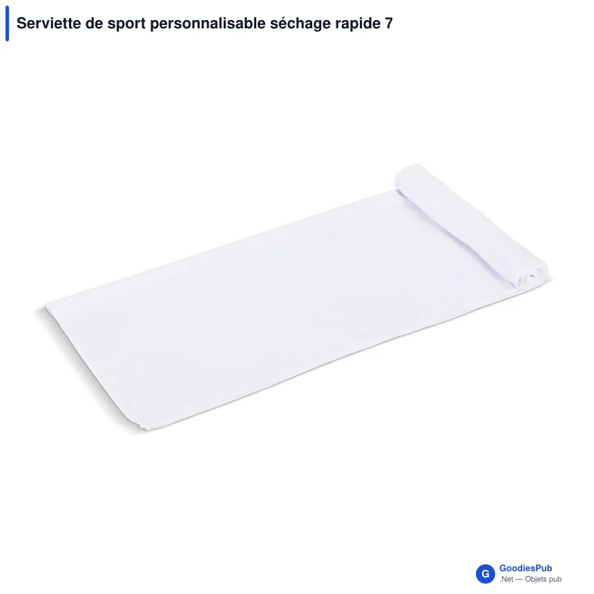 Serviette de sport personnalisable séchage rapide 70 x 140 cm avec logo - Quick Dry - Image 2
