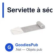 Serviette à séchage rapide personnalisable en R-PET avec logo - 50 x 100 cm - Miniature 2