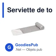 Serviette de toilette séchage rapide personnalisable R-PET avec logo - 70 x 140 cm - Miniature 2