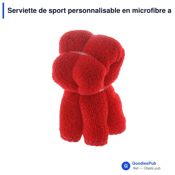 Serviette de sport personnalisable en microfibre avec logo - Rustuff - Image 3