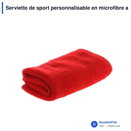 Serviette de sport personnalisable en microfibre avec logo - Rustuff - Image 5