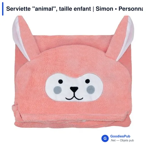 Serviette personnalisable enfant avec logo - Simon - Image 2