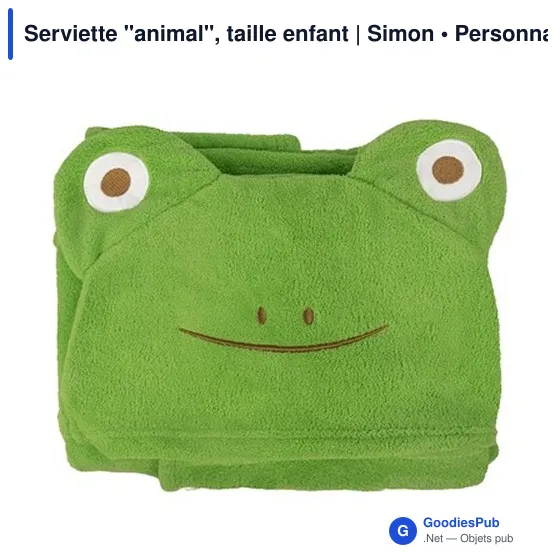 Serviette personnalisable enfant avec logo - Simon - Image 6
