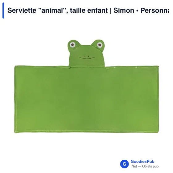 Serviette personnalisable enfant avec logo - Simon - Image 7