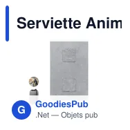 Serviette Animaux de Compagnie Yelyn - Miniature 1
