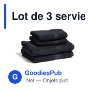 Lot de 3 serviettes de bain personnalisable Fairtrade 70 x 130 cm avec logo - Lord Nelson - Miniature 5