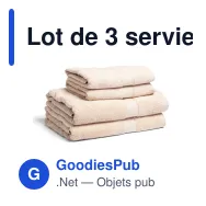 Lot de 3 serviettes de bain personnalisable Fairtrade 70 x 130 cm avec logo - Lord Nelson - Miniature 8