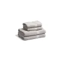 Variante Gris - Lot de 3 serviettes de bain personnalisable Fairtrade 70 x 130 cm avec logo - Lord Nelson