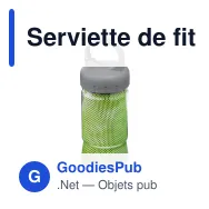 Serviette de fitness personnalisable en microfibre 30 x 90 cm avec logo - Fitness - Miniature 2