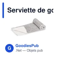 Serviette de golf personnalisable en R-PET avec crochet et logo - 30 x 30 cm - Miniature 2