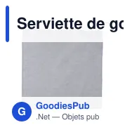 Serviette de golf personnalisable en rPET Idris avec logo - Miniature 3