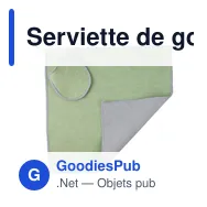 Serviette de golf personnalisable en rPET Idris avec logo - Miniature 5