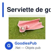 Serviette de golf personnalisable en rPET Idris avec logo - Miniature 8