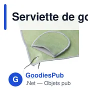 Serviette de golf personnalisable en rPET Idris avec logo - Miniature 9