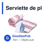 Serviette de plage personnalisable en coton 80 x 160 cm avec logo - Lord Nelson - Miniature 2