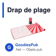 Drap de plage personnalisable en R-PET 100 x 180 cm coloré avec logo - Quick Dry R-PET - Miniature 5