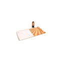 Variante Orange - Drap de plage personnalisable en R-PET 100 x 180 cm coloré avec logo - Quick Dry R-PET