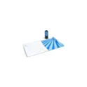 Variante Bleu - Drap de plage personnalisable en R-PET 100 x 180 cm coloré avec logo - Quick Dry R-PET
