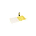 Variante Jaune - Drap de plage personnalisable en R-PET 100 x 180 cm coloré avec logo - Quick Dry R-PET