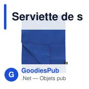 Serviette de sport en rPET Brunilda - Miniature 3