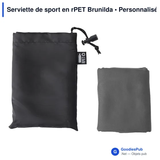 Serviette de sport en rPET Brunilda - Image 6