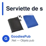 Serviette de sport en rPET Brunilda - Miniature 7