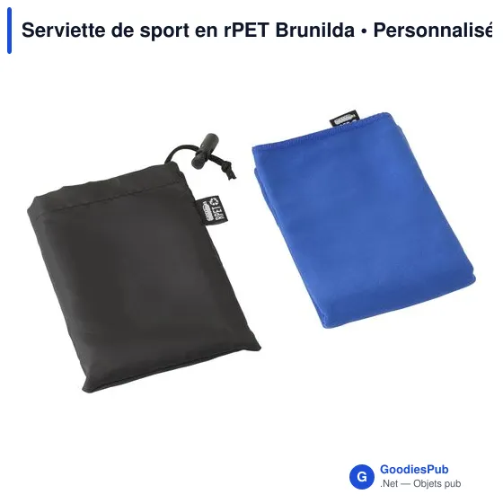 Serviette de sport en rPET Brunilda - Image 7