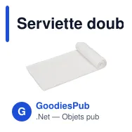 Serviette double face personnalisable 400 g/m² avec logo - 50 x 100 cm - Miniature 2