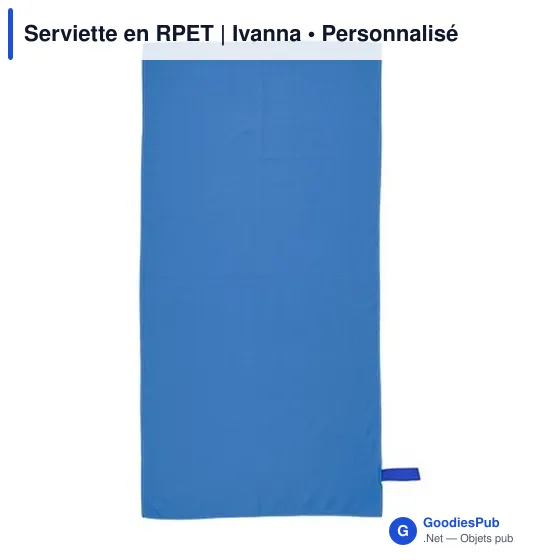 Serviette de sport personnalisable en RPET avec logo - Ivanna - Image 12