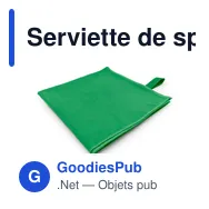 Serviette de sport personnalisable en RPET avec logo - Ivanna - Miniature 5