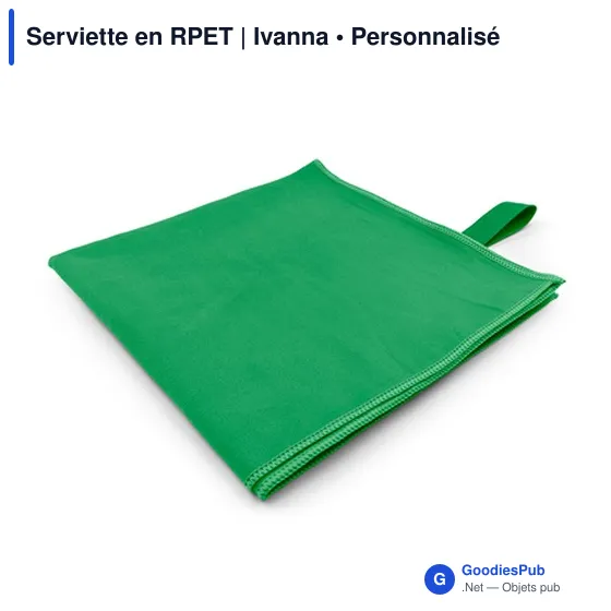 Serviette de sport personnalisable en RPET avec logo - Ivanna - Image 5