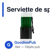 Serviette de sport personnalisable en RPET avec logo - Ivanna - Miniature 6