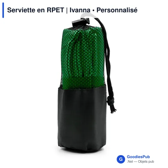 Serviette de sport personnalisable en RPET avec logo - Ivanna - Image 6