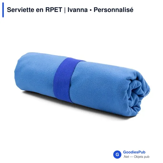 Serviette de sport personnalisable en RPET avec logo - Ivanna - Image 10