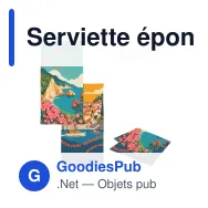 Serviette éponge personnalisable en R-PET 50 x 100 cm avec logo - Éponge R-PET - Miniature 1