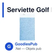 Serviette Golf Brylix - Miniature 1
