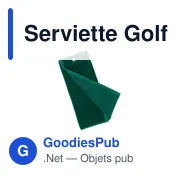 Serviette Golf Tarkyl - Miniature 4
